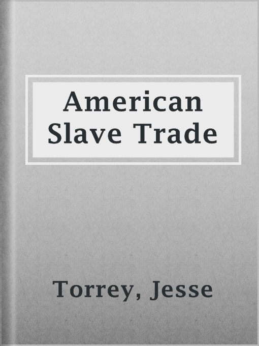 Imagen de portada para American Slave Trade